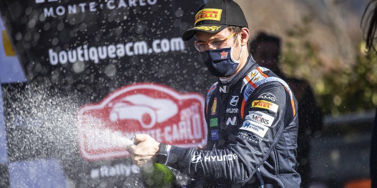 Hyundai Motorsport gana primer podio del año en el WRC Montecarlo