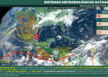Conagua pronostica lluvias fuertes en el sur y sureste de México