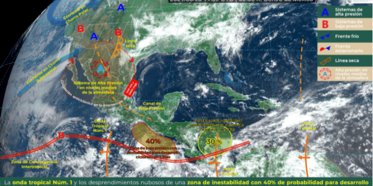 Conagua pronostica lluvias fuertes en el sur y sureste de México