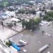 Intensas lluvias y desbordamiento de río Tula deja sin electricidad a Centro Histórico de Hidalgo