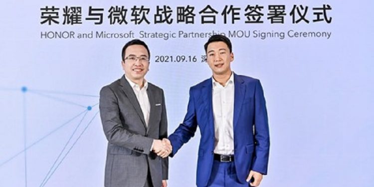 HONOR anuncia alianza estratégica con Microsoft para desarrollar soluciones tecnológicas