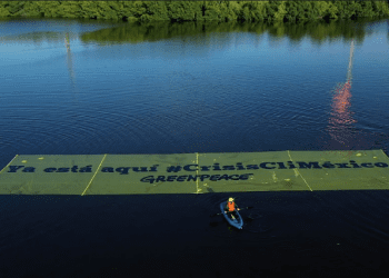 Greenpeace exhibe desde Tabasco la altamente insuficiente acción climática de México