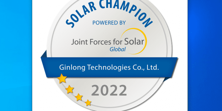 Ginlong Solis es galardona con el sello “Solar Champion”