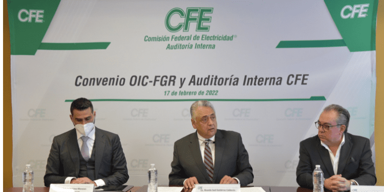 FGR y CFE firman convenio para combatir corrupción y fortalecer la rendición de cuentas