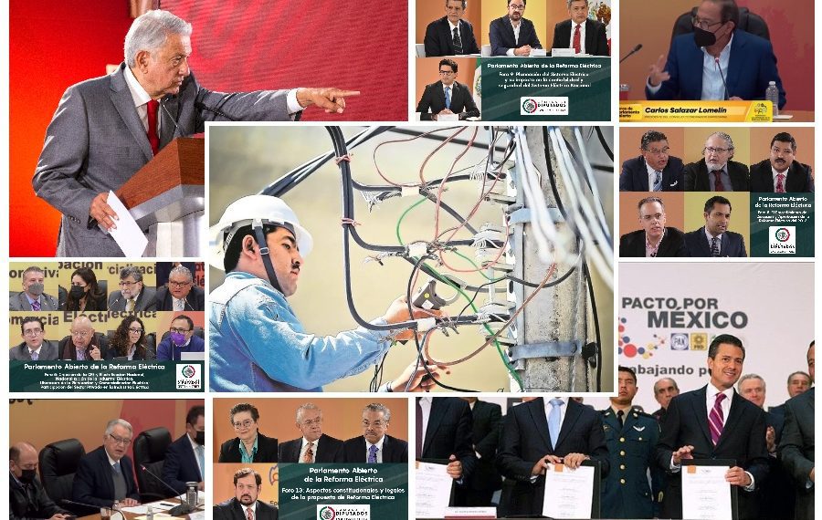 Parlamento Abierto de la Reforma Eléctrica: enfrenta dos visiones del sector