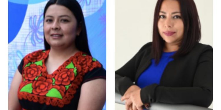 Marisol Gutiérrez Lozano y Perfecta Cabrera García, las dos ganadoras  del programa Mexicanas ConCiencia