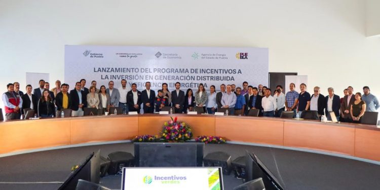Puebla lanza programa “Incentivos Verdes” para Mipymes; en generación distribuida y eficiencia energética