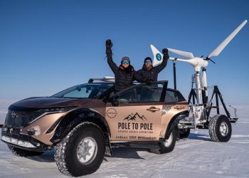 Ariya, el vehículo eléctrico Nissa inicia la expedición Pole to Pole; un desafío para un 100% eléctrico
