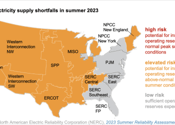Dos tercios de Estados Unidos en riesgo de déficit de energía por el alto calor del verano: North American Electric Reliability Corporation