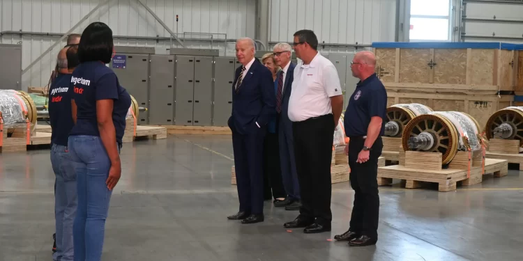 Joe Biden, Presidente Estados Unidos, visita la planta de Ingeteam en Milwaukee