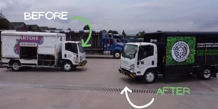 Evolectric transforma  camiones de diésel en vehículos eléctricos con la tecnología CIRCULAREV