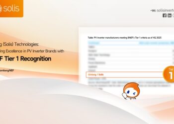 Inversores fotovoltaicos de Ginlong (Solis) Technologies obtienen reconocimiento BNEF Tier 1
