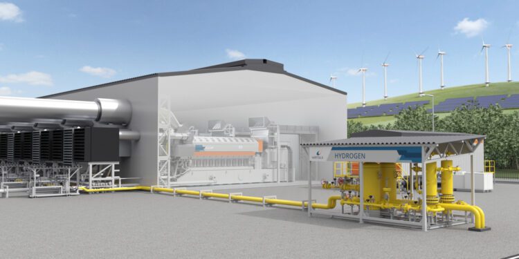 Wärtsilä lanza la primera planta de energía con motor a gran escala del mundo 100% para hidrógeno.