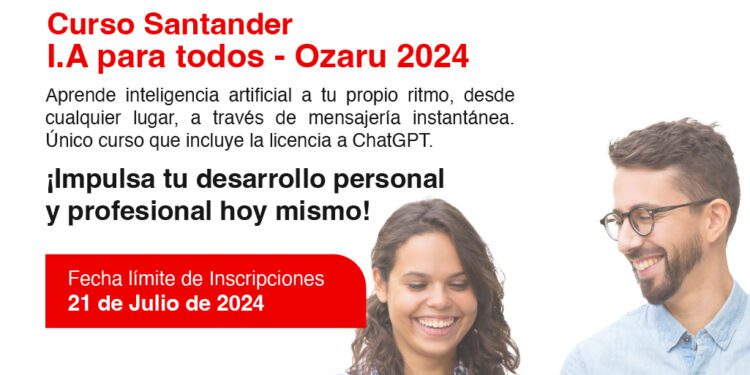 Banco Santander y Fundación Ozaru otorgarán 1,000 becas para aprender Inteligencia Artificial