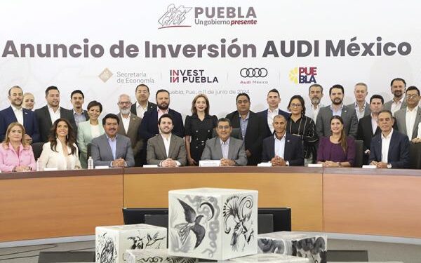 Audi y Gobierno de Puebla anuncian inversión por más de mil millones de euros en electromovilidad