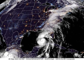 Huracán Helen con categoría 3 interrumpe infraestructura energética