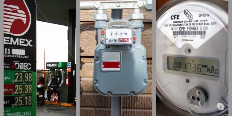 Precios de gas natural, electricidad y gasolina por arriba de inflación en el primer trimestre de 2025