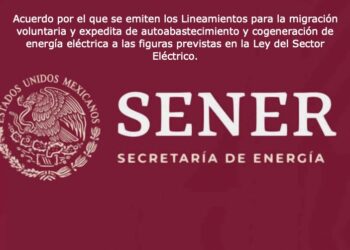 Sener publica lineamientos para la migración de autoabastecimiento y cogeneración de energía eléctrica